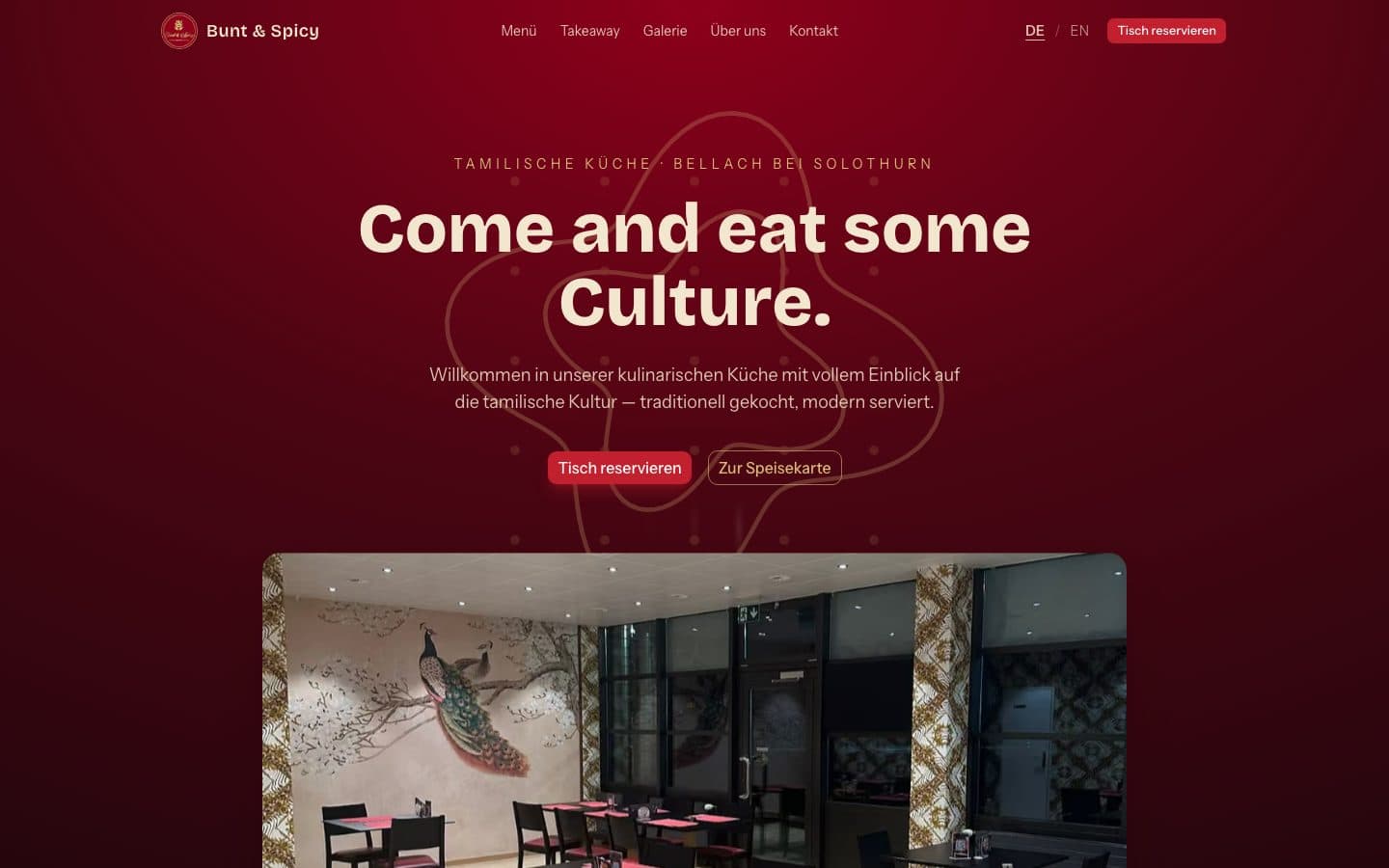 Bunt & Spicy – Startseite «Come and eat some Culture»