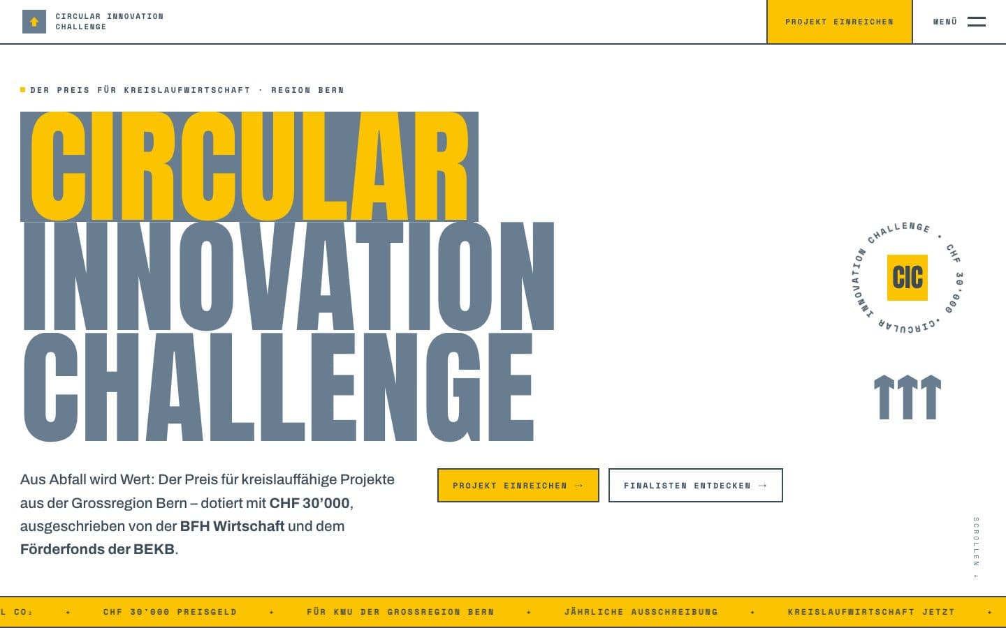 Circular Innovation Challenge – Startseite der Circular Innovation Challenge